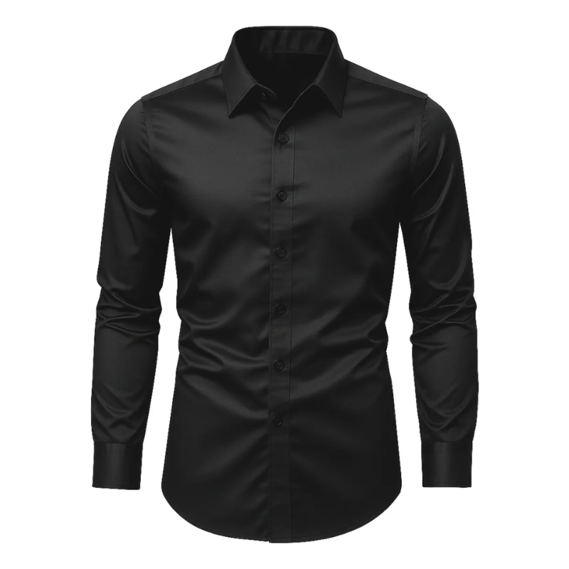 CAMISA SOCIAL PRETA SLIM FIT