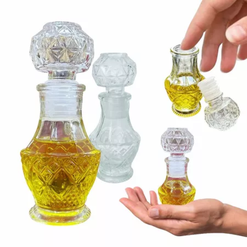 Kit Óleo De Unção Mirra 120ml + Frasco De Vidro